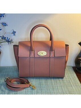 Pink Mulberry Bayswater Satchel with Strap